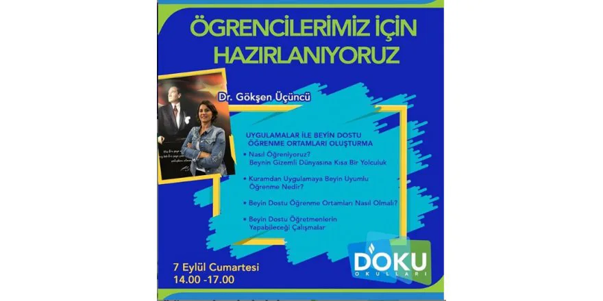 Gökşen Üçüncü Liderliğinde Uygulamalar ile Beyin Dostu Öğrenme Ortamları Oluşturma Semineri Gerçekleştirilmiştir
