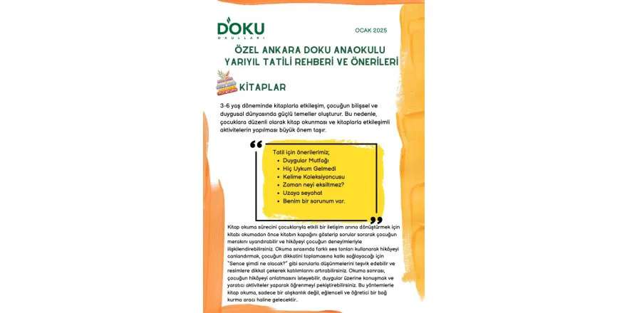 YARIYIL TATİLİ ÖNERİ REHBERİ