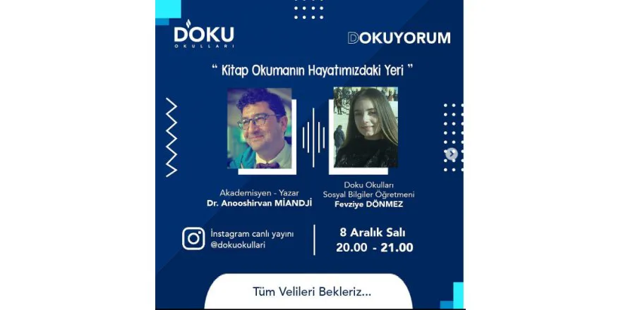 Dr. Anoosshirvan Miandji ile "Kitap Okumanın Hayatımızdaki Yeri"