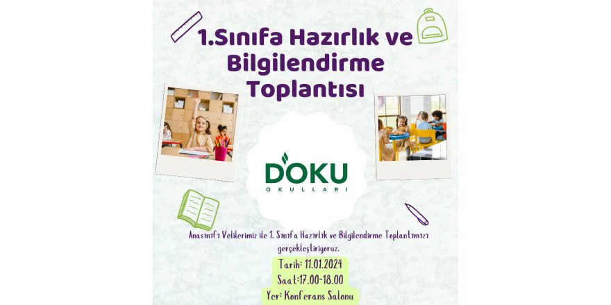 1. Sınıfa Hazırlık Veli Toplantımızı gerçekleştirdik.