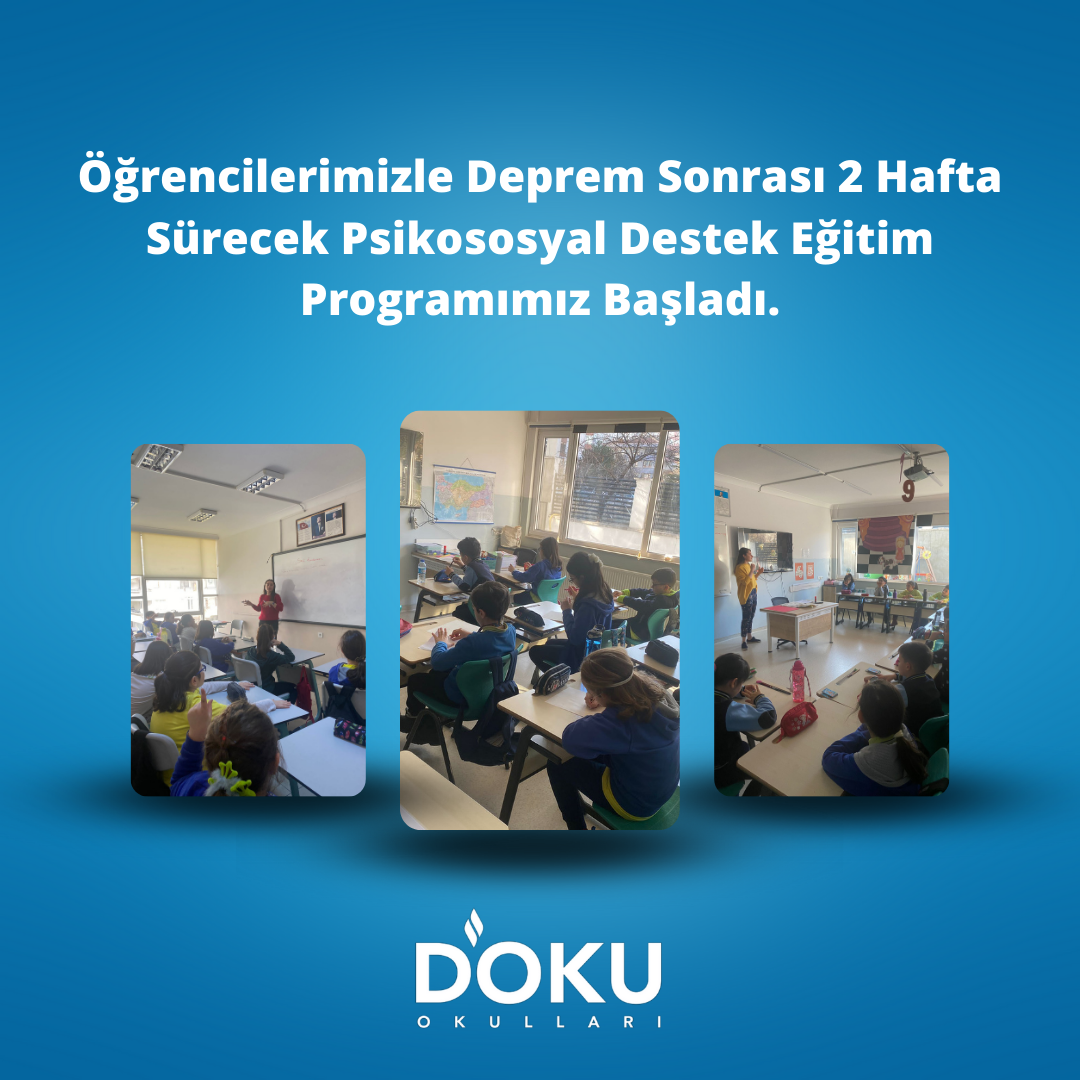 Deprem Sonrası Psikososyal Destek Eğitim Programı gerçekleştirdik. - 3