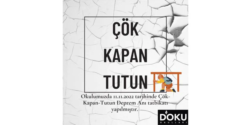 Deprem Tatbikatı gerçekleştirdik.