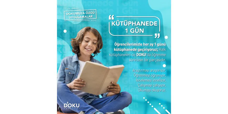 KÜTÜPHANEDE 1 GÜN Uygulamamız