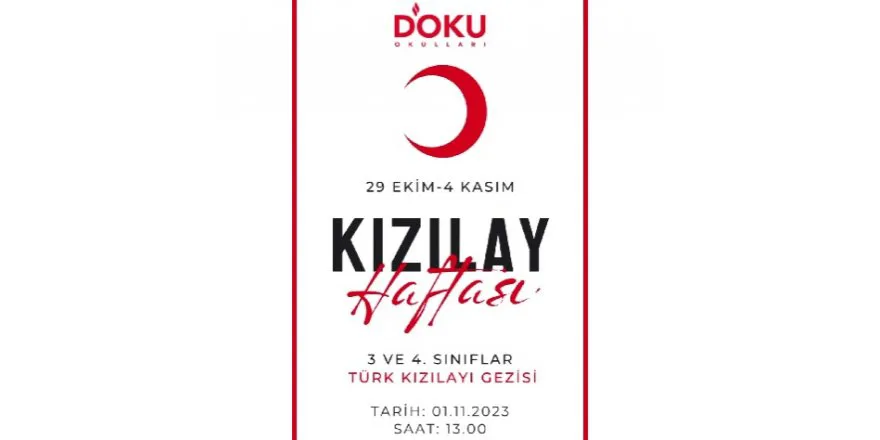 Kızılay Haftası Etkinlikleri