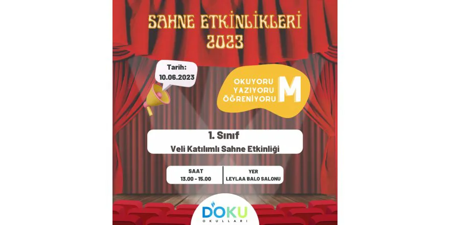 Ve Sahne 1. Sınıf Öğrencilerimizin...