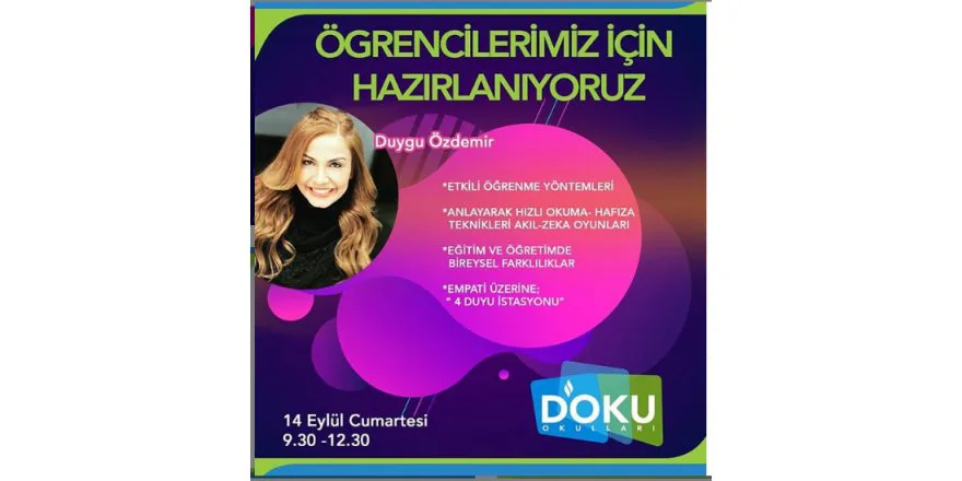 Duygu Özdemir Liderliğinde 4 Duyu İstasyonu Semineri Düzenlendi