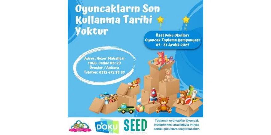 OYUNCAK TOPLAMA KAMPANYAMIZ başlıyor.