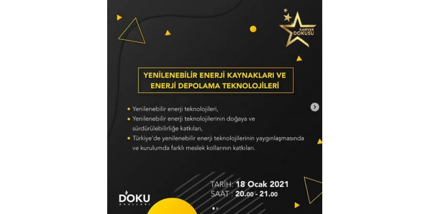 KARİYER DOKUSU etkinliklerimiz kapsamında öğrencilerimizde bir meslek farkındalığı oluşturmak istiyoruz. Bu kapsamda bu haftaki konuğumuz Berlin Teknik Üniversitesi Araştırma Görevlisi Ogün YURDA